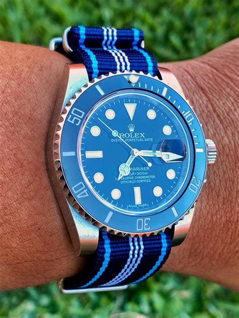 replacement rolex diver strap nylon|rolex submariner nato strap.